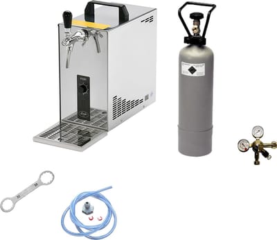 Complete Set - Biertap PYGMY 25, 1-kraans - Droogkoeler, 35 liter/uur - Bierkoeler - zonder Fustkoppeling