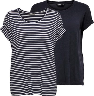 ONLY - ONLMOSTER S/S TOP CS JRS 2PACK - Meisjes - Blouses