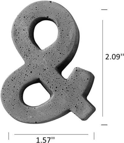 Betonvorm Symbool - Cement Mal - Ambachtelijk Creëren - Flexibel Siliconen Materiaal - 2.8x2.1x1.35 Inch - Willekeurig