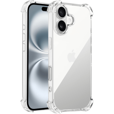 ShieldCase TPU shock case geschikt voor iPhone 17 (transparant) – stevige clear hoesje met schokabsorberende bescherming, dun design en perfecte pasvorm