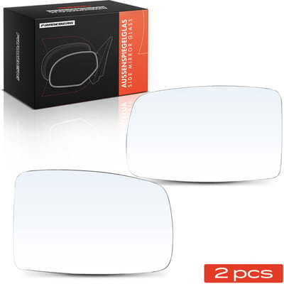 Frankberg 2x Buitenspiegelglas Voor Links Rechts voor Fiat Panda