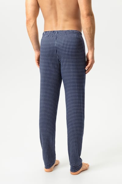 Lange broek Serie White Check Yacht Blue