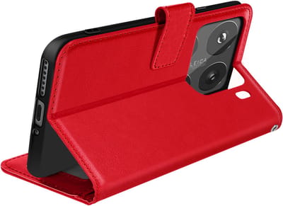 Mayaxess, Hoesje voor Xiaomi 15 Pro Portemonnee met sleutelkoord, Rood