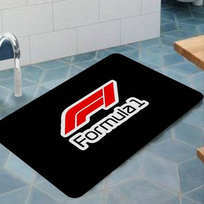 F-F1S F-Formule 1 LOGO Vloermat Antislip Absorbeert Water Lange Strook Kussen Slaapkamer Mat Alfombra 40x60 cm