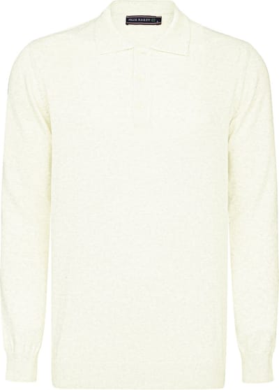 Felix Hardy Gebreide Polo Trui - Polo Kraag - Sweater - 100% Katoen Heren Ecru - L