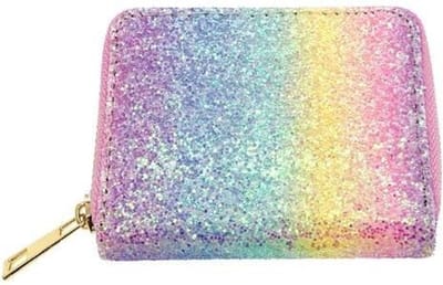 Meisjes Portemonnee - Regenboog Kleuren Glitters