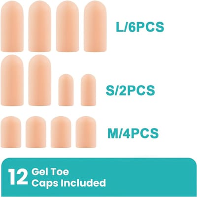 Livé® Teen beschermers – 12 Stuks Hydraterende Siliconen Teenhoezen