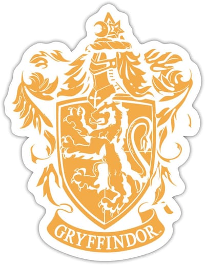 Harry Potter Griffoendor Afdelingswapen Sticker maat S (10 x 10 cm)
