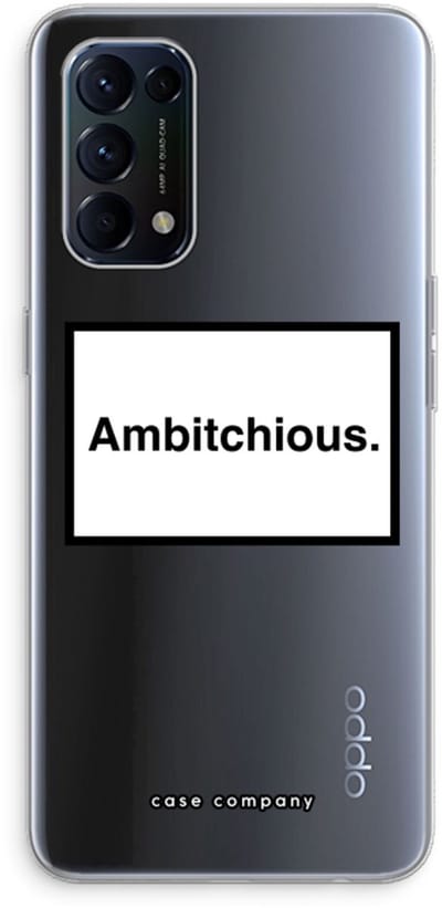 Case Company® - Hoesje geschikt voor Oppo Find X3 Lite hoesje - Ambitchious - Soft Cover Telefoonhoesje - Bescherming aan alle Kanten en Schermrand