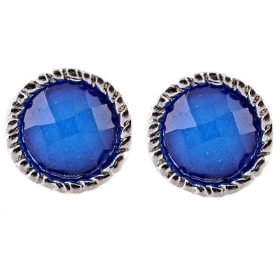 Behave - oorstekers met blauw facet geslepen steentje - nikkelvrij