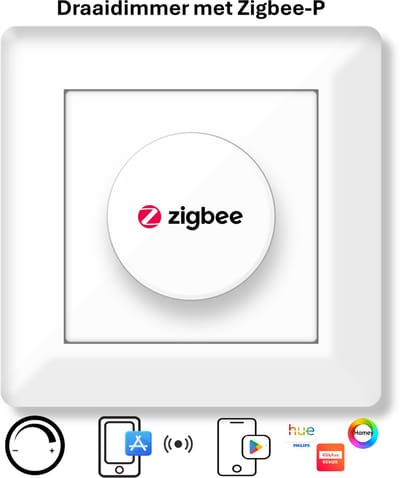 Freelux Draaiknop | Zigbee-P | Led Dimmer | 230VAC - 250VA/1,1A | Signaal wit glans