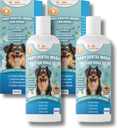 Easy mondwater Hond - Set van 2 - Tegen stinkende adem - Tandplak - Tandsteen - Tandvleesproblemen - Ontstoken tandvlees bij honden