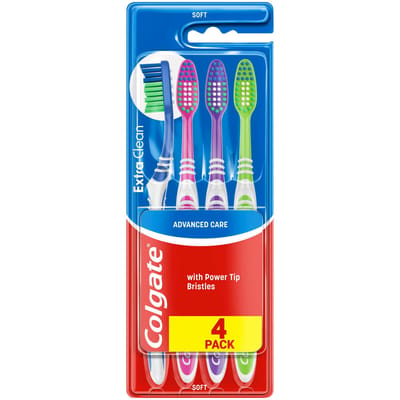 Colgate Extra Clean Toothbrush Soft 4 st