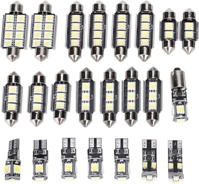Led Autolamp - Witte Gloeilamp - Auto Interieur - 6500K Daglicht - T10 - Wit