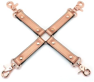 Liebe Seele - Rose Gold Memory Exclusieve Leren Hogtie - Rosé Goud
