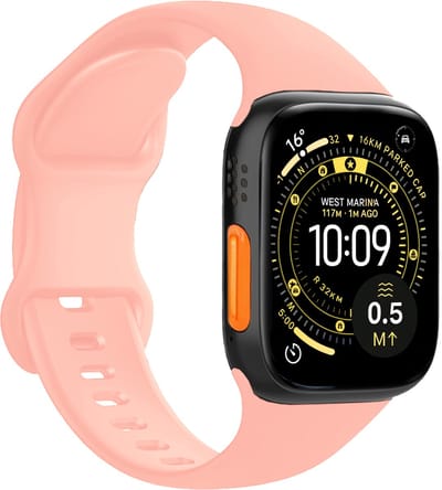 Horloge Bandje Geschikt voor Apple Watch Ultra 1, 2, 3 (49 mm) Bandje Siliconen Polsband - Siliconen Bandje Smartwatch - Mint