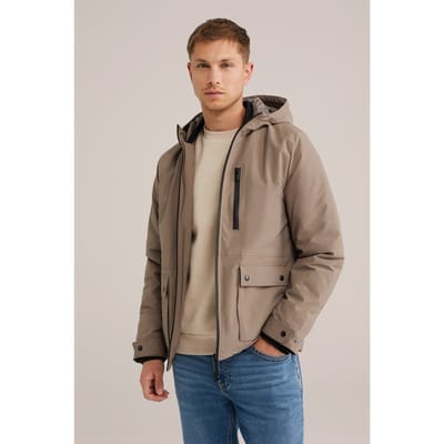 WE Fashion Jacket Normal Length Taupe Taglia: XS | Giacche leggere Outlet | Uomo | Nero