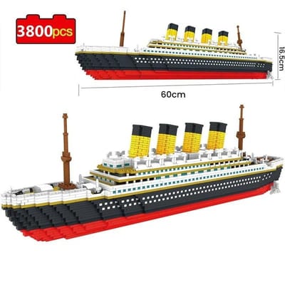 Hoge Kwaliteit Titanic Hoge Kwaliteit Cruise Hoge Kwaliteit Schip Bouwset Hoge Kwaliteit Boot Hoge Kwaliteit Model Zelfmontage Zelf in elkaar zetten