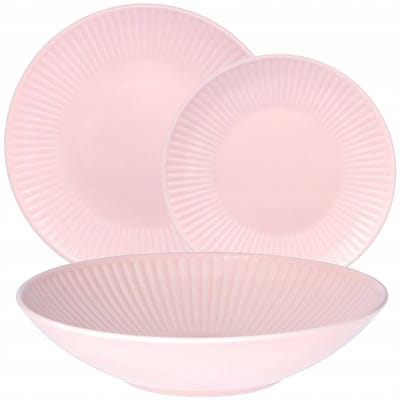 Servies Dalia Melodia 10-delig voor 2 personen - Roze Porselein