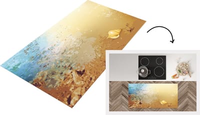 Keukenloper - Loper keuken - Strand - Schelp - Water - 120x60 cm - Keukenloper vinyl