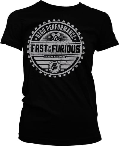 The Fast And The Furious Dames Tshirt -M- Genuine Brand Zwart