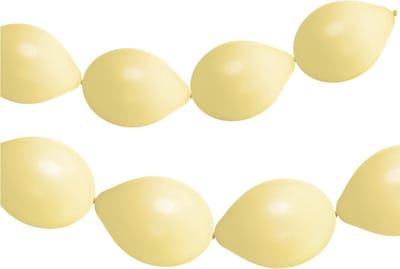 Folat - Knoopballonnen voor Ballonnenslinger Powder Yellow Mat 33 cm - 8 stuks