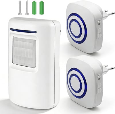 MRKK® Opritverklikker - Entreemelder - Doorgangsmelder - Beveiliging -Wit