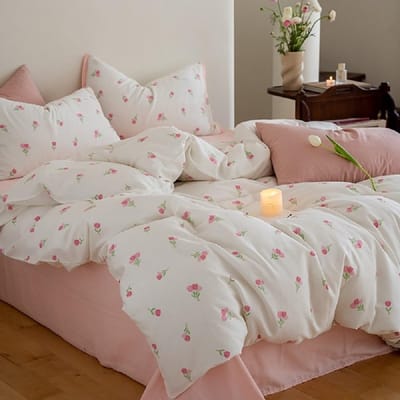Dailygoods- Dekbedovertrek 135 x 200 cm - Kussensloop 80 x 80 cm - Microvezel - Hypoallergeen - Zacht en ademend - Duurzaam en katoengevoel - Beddengoed