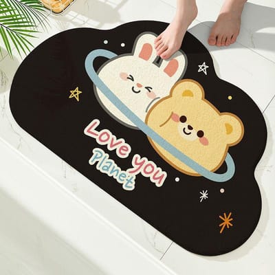 Badkamervloermat Toilet Absorberende Antislipmat Entree Deurmat Deurmat Toilet Entree Woonmat 40 * 60cm [imitation cashmere]