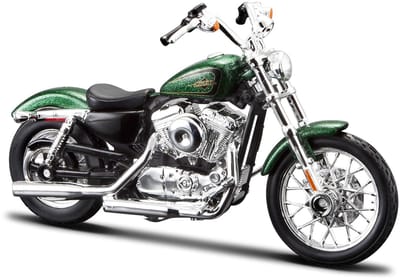 Maisto Harley-Davidson 2012 Xl 1200V - Modelauto - Schaal 1:18 - Groen