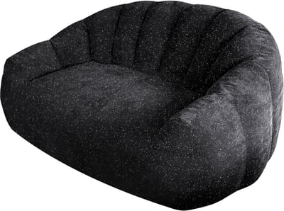 Zitzak - Berenklauw Design - Ergonomische Loungestoel - Flanel - Woonkamer & Slaapkamer - Zwart