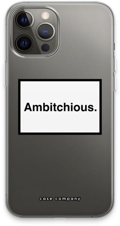 Case Company® - Hoesje geschikt voor iPhone 13 Pro Max hoesje - Ambitchious - Soft Cover Telefoonhoesje - Bescherming aan alle Kanten en Schermrand