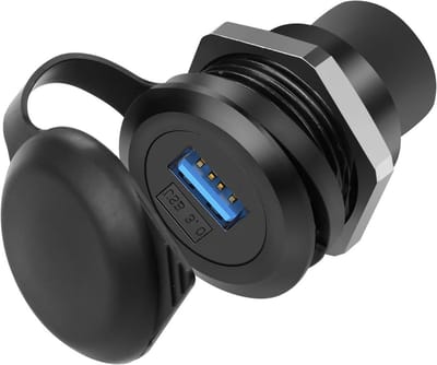 USB 3.0 Type A koppelstuk voor paneelmontage - Adapter met connector