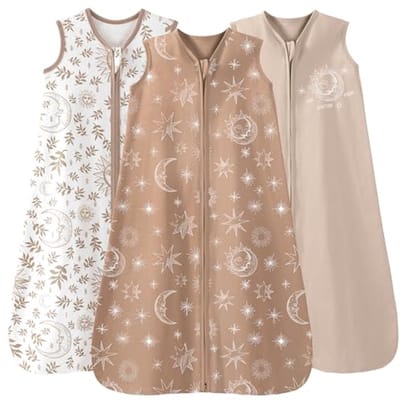 Baby Slaapzak 0,5 Tog 12-18 Maanden Zomer Slaapzak 3 Pack 100% Katoen Draagbare Deken voor Pasgeboren Baby Peuter