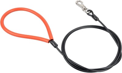 Bite Bestendige Hondenriem van Keten, Duurzaam en Chew Proof, Geschikt voor Grote en Kleine Honden (1.5m, Rood)