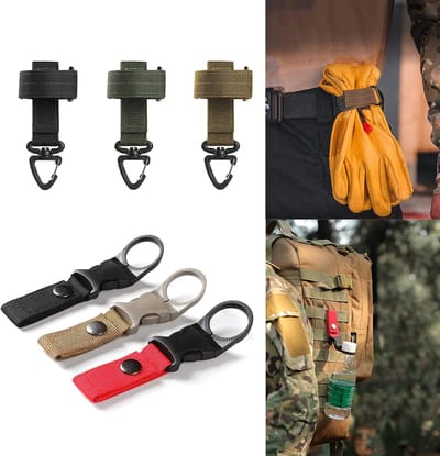 Multifunctionele Karabiners - Bevestigingshaken Clips - Buitenactiviteiten - Stevig Plastic Materiaal - 19x13x4 cm