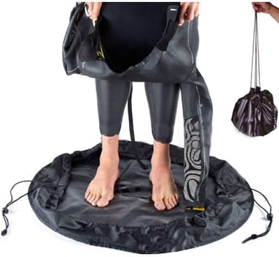Dailygoods- Aankleedmat Waterdicht 75cm - Wetsuit Tas - Draagbare Mat - Schouderriem - Handvatten - Perfect voor Watersport
