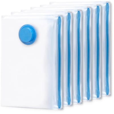 Vacuüm opbergtassen set - multifunctioneel - set van 6 - 70x50 cm