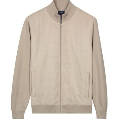 Baileys Vest Full Zip Milano Knit Suedine Front Light Padded Quilted Shell / male