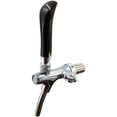 Robinet compensateur, robinet de tirage Ergo chromeé 5/8-35 mm avec bec 35 mm argenté