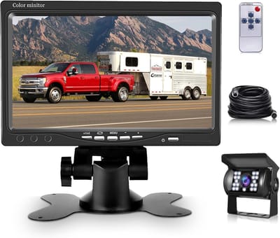 Achteruitrijcamera met 7 inch HD LCD Monitor - Waterdicht, Nachtzicht en Eenvoudige Installatie