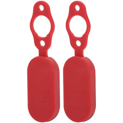 Lot de 2 caches de port de charge étanches rouges pour trottinette électrique Xiaomi PRO red