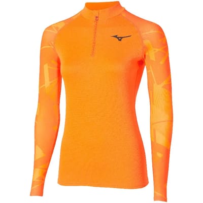 Damestrui met lange mouwen en 1/4 rits Mizuno VIRT G5