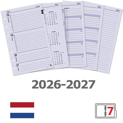 Kalpa 6227-26-27 150 x 95 mm Senior Agendaplanner Vulling 1 Week per 2 Paginas NL 2026 2027