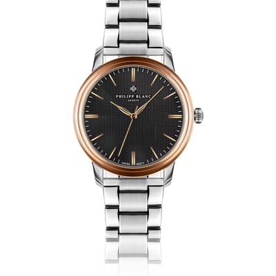 Zilveren horloge Philipp Blanc Zurich