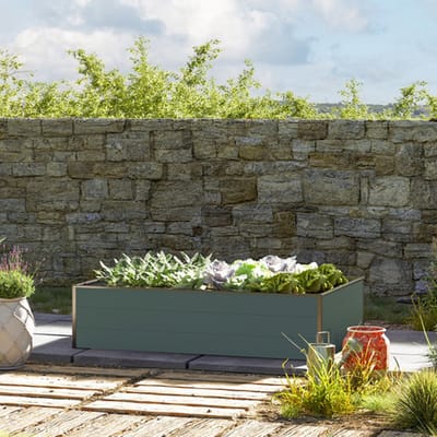 195 x 99 x 39 cm Moestuinbak Halfsize, Antraciet