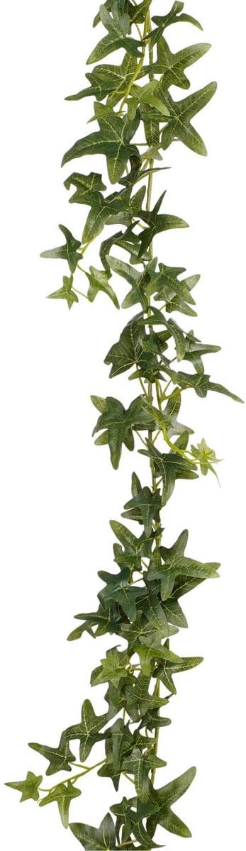 Mica Decorations Kunstplanten Hedera Slinger - 180 x 12 cm - groen - met grote bladeren - decoratief - bladgroen