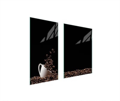 TMK ArtDeko - Snijplank - 75x52 cm - Glas - Koffiekleur