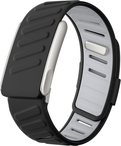 Stravo Premium Siliconen bandje geschikt voor Whoop MG | Ademend + Zweetbestendig | Trendy Kleuren | Makkelijk Schoonmaken（Zwart）| Whoop MG Horlogebandje