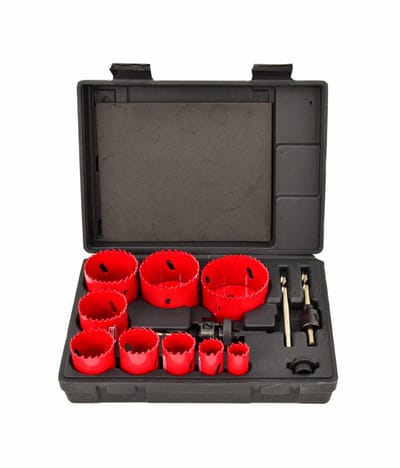 Awtools Bimetalen Gatzaagset - 13-delig - HSS - Metalen Koffer